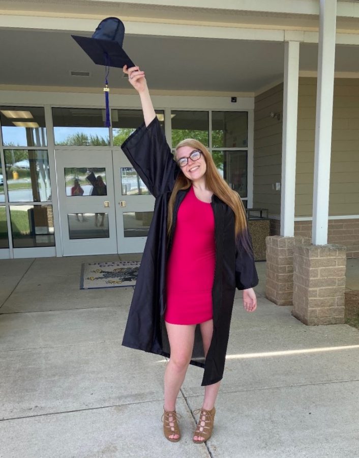 Caitlyn Miller celebrates graduating from Gateway School