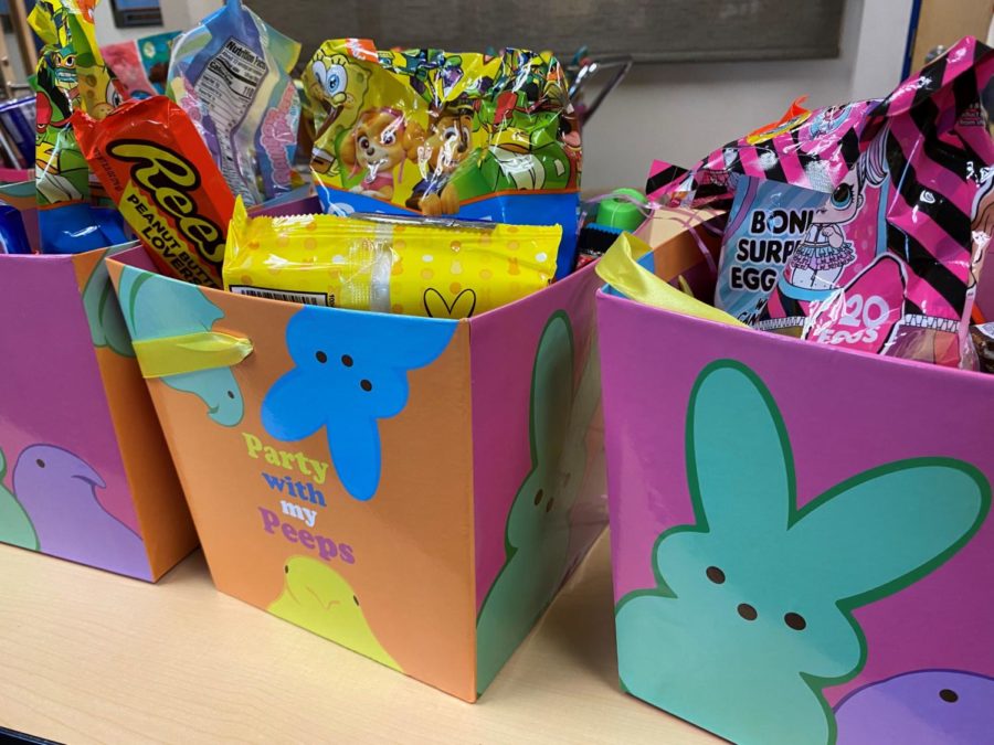 Students Surprised with Easter Baskets Before Leaving for Spring Break